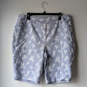 Croft & Barrow Blue and White Bermuda Shorts